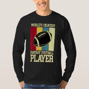 T-shirt Joueur de fantasy football Rétro Vintage