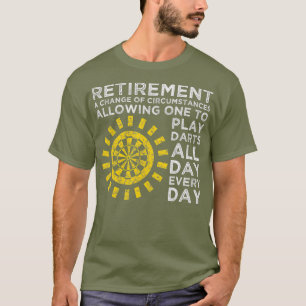 T-shirt Joueur de fléchettes de retraite