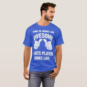 T-shirt Joueur de fléchettes génial semble drôle (Devant entier)