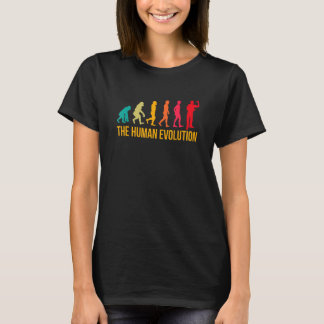 T-shirt Joueur de fléchettes graphique Evolution fléchette