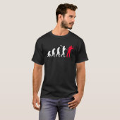 T-shirt Joueur de fléchettes graphique Evolution fléchette (Devant entier)