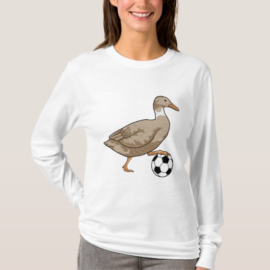 T-shirt Joueur de football canard (Devant)