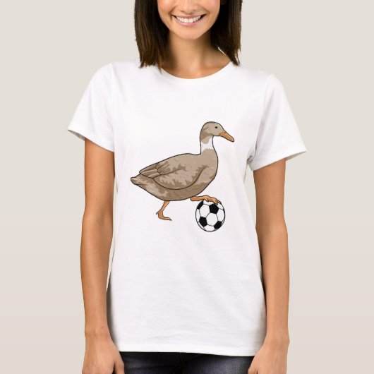 T-shirt Joueur de football canard (Devant)