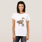 T-shirt Joueur de football canard (Devant entier)