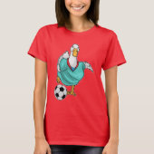 T-shirt Joueur de football canard (Devant)