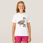 T-shirt Joueur de football canard (Devant entier)