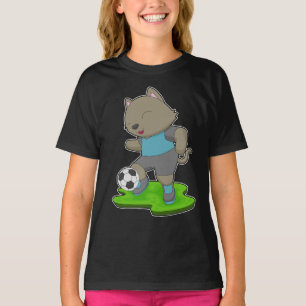 T-shirt Joueur de football de chat