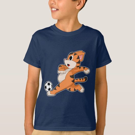 T-shirt Joueur de football de Tiger (Devant)