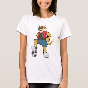 T-shirt Joueur de football de Tiger