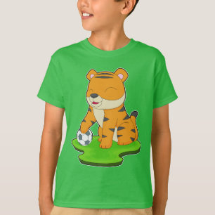 T-shirt Joueur de football de Tiger