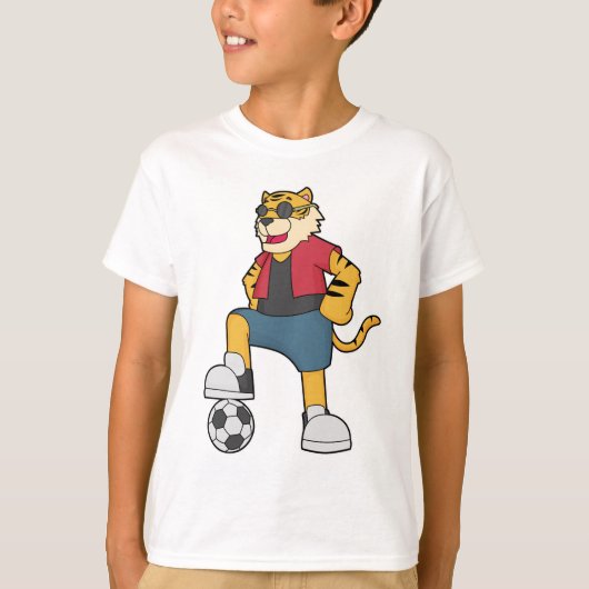 T-shirt Joueur de football de Tiger (Devant)