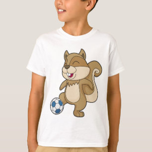 T-shirt Joueur de football d'écureuil