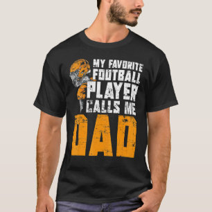 T-shirt Joueur de football fête des pères Papa American Sp