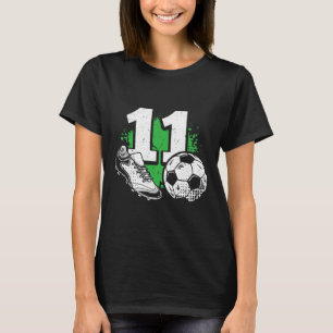 T-shirt Joueur de football garçon 11 ans anniversaire 11 a
