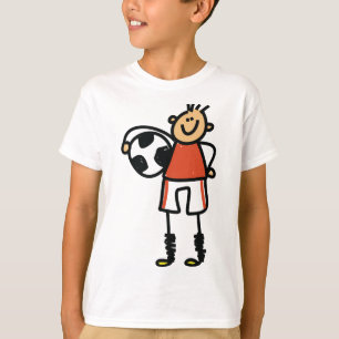 T-shirt Joueur de football garçon silhouette football