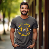 T-shirt Joueur de football gris et or Jersey Numéro