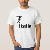 T-shirt Joueur de football Italie, personnalisable (Devant)