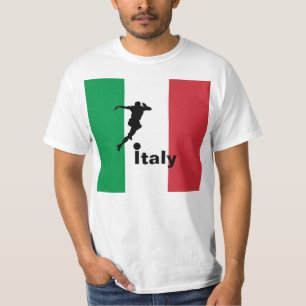 T-shirt Joueur de football, Italie personnalisable
