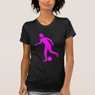 T-shirt Joueur de football - Magenta