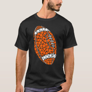T-shirt Joueur de football Poka Dot Journée internationale