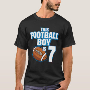 T-shirt Joueur de football pour enfants garçon 7 ans anniv