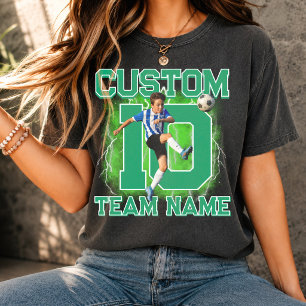 T-shirt Joueur de football senior personnalisé, nom et num