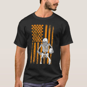T-shirt Joueur de football Ventilateur Cadeau Skeleton Che