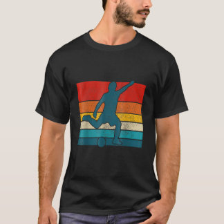 T-shirt Joueur de football Vintage Retro
