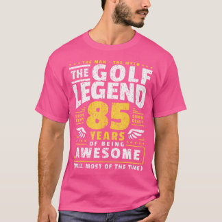 T-shirt Joueur De Golf 85E Anniversaire Golfeur 85 Ans