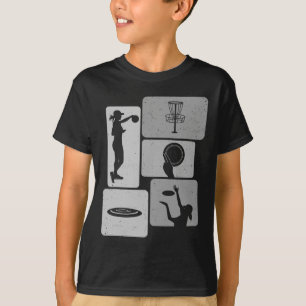 T-shirt Joueur de golf à disque drôle Disque volant cool S