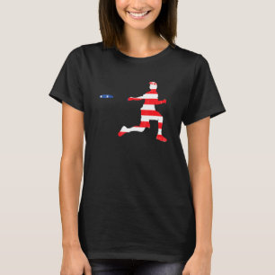 T-shirt Joueur de golf Frisbee Ultimate 4 juillet Amer