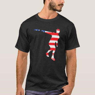 T-shirt Joueur de golf Frisbee Ultime Silhouette 4e O
