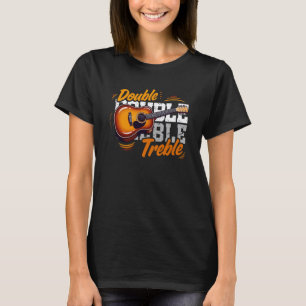 T-shirt Joueur de Guitare Acoustique Duo Double Trèfle Cor