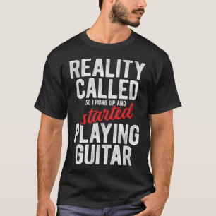T-shirt Joueur De Guitare Acoustique Pour Un Pu Guitariste