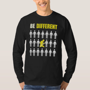 T-shirt Joueur de guitare basse Sois différent Inspiration