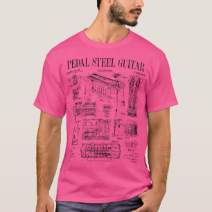 T-shirt Joueur de guitare en acier de pédale Guitariste Fu