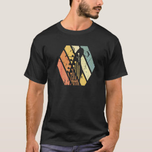T-shirt Joueur de guitare Guitare Rétro Guitare Coucher de