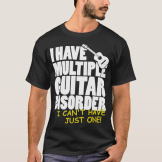 T-shirt Joueur De Guitare J'Ai Plusieurs Troubles De Guita