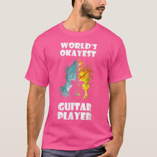 T-shirt Joueur de guitare le plus okayest du monde 3508
