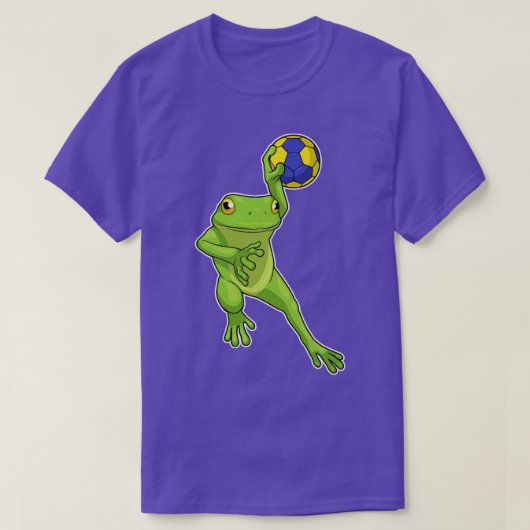 T-shirt Joueur de handball de grenouille (Design devant)
