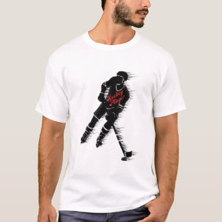 t-shirt joueur de hockey