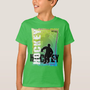 T-shirt Joueur de hockey Abstrait