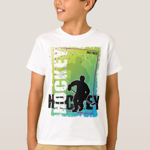 T-shirt Joueur de hockey Abstrait enfants
