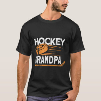 T-shirt Joueur de hockey grand-père Hockey sur glace