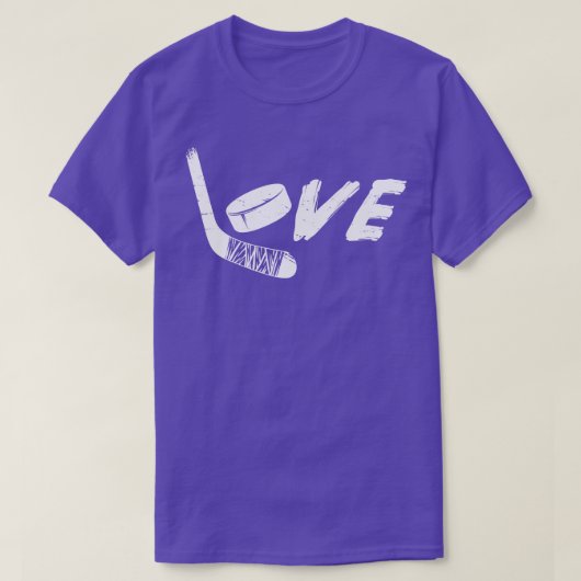 T-shirt Joueur de Hockey Love (Design devant)