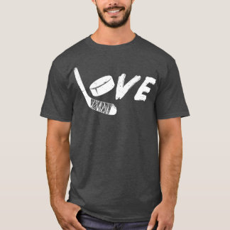T-shirt Joueur de Hockey Love