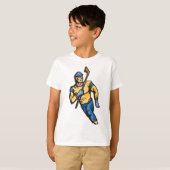 T-shirt Joueur de hockey musclé (Devant entier)