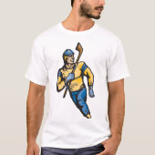 T-shirt Joueur de hockey musclé (Devant)