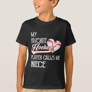 T-shirt Joueur de hockey préféré m'appelle Ni