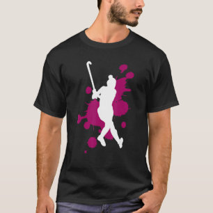 T-shirt Joueur de hockey sur gazon couleur splash 2